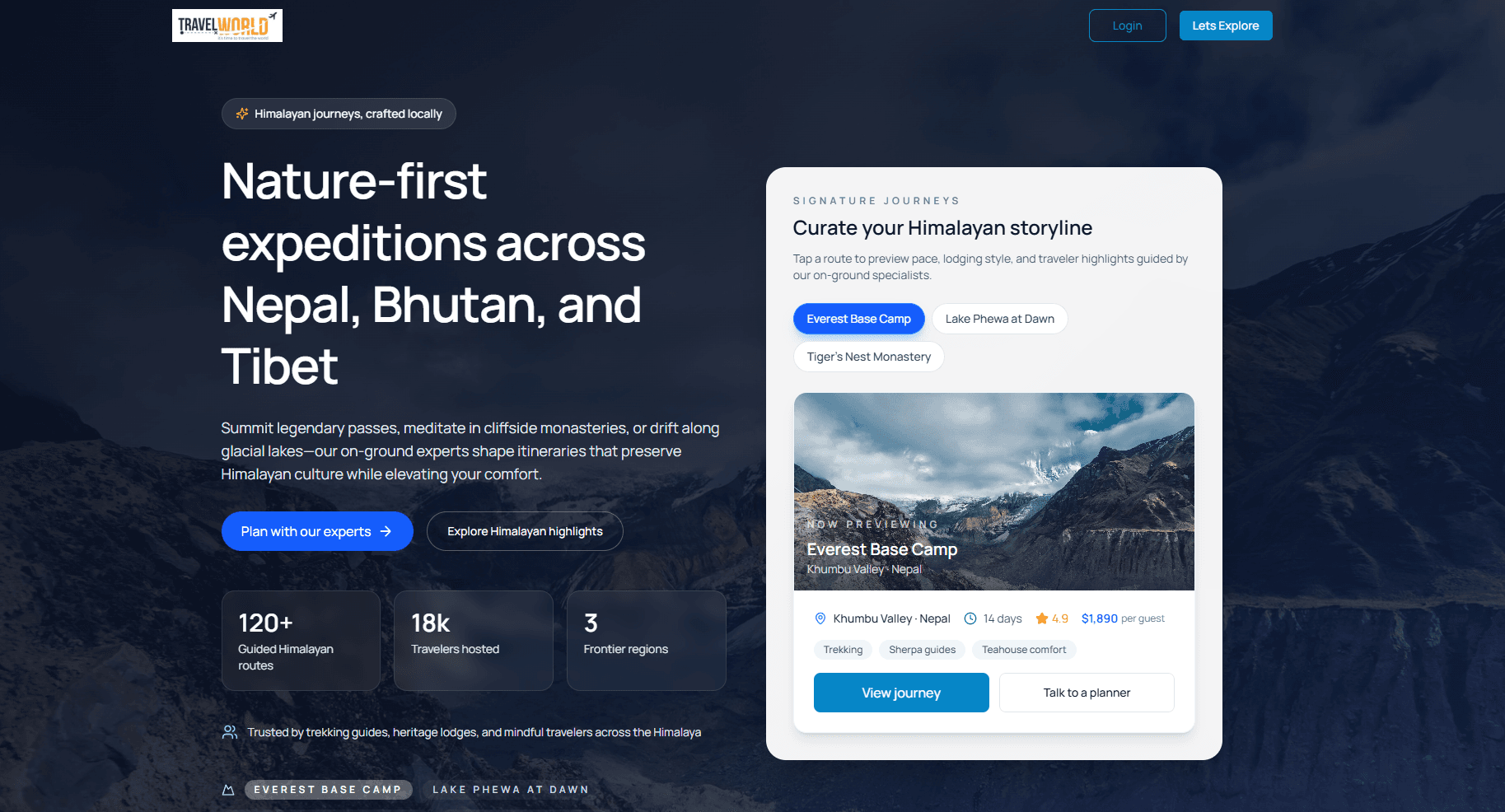 Travel Booking Website