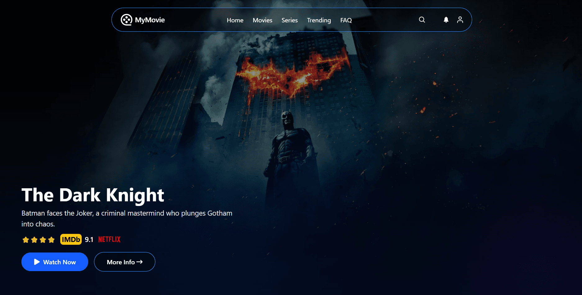 Movie Website Frontend